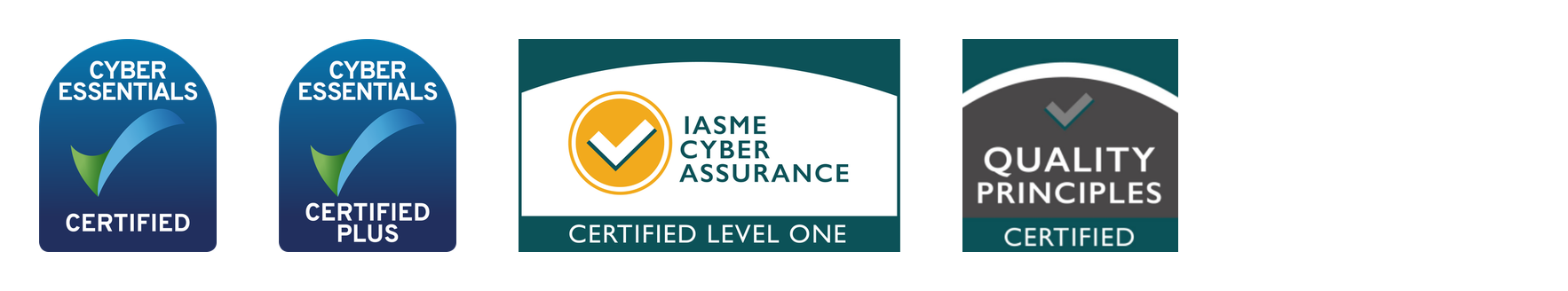 Nanorisk accreditations: Cyber Essentials, Cyber Essentials Plus, IASME Cyber Assurance Level One, IASME Quality Principles, Crown Commercial Service Supplier